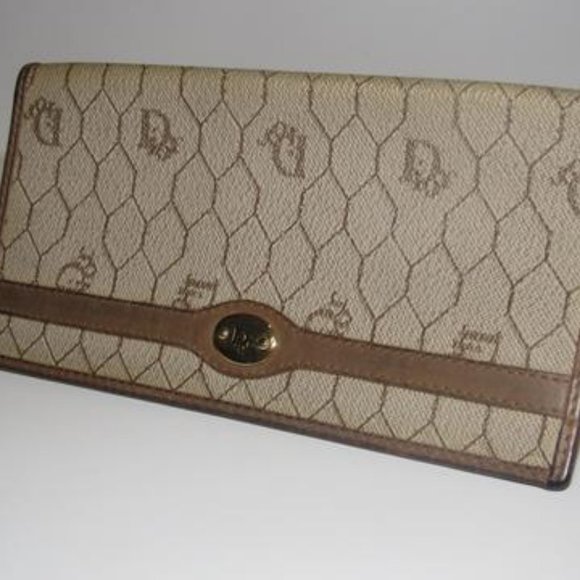 Christian Dior RARE 'Honeycomb' Coated Canvas - Picture 1 of 8